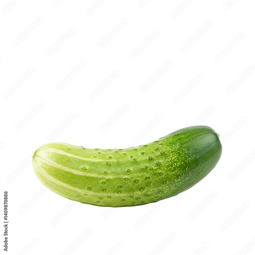 A cucumber on a white background A cucumber on a white background