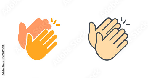 Clapping Hands Icon Design