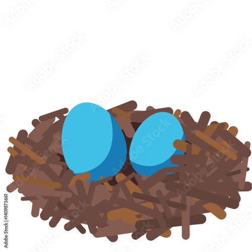 Bird Nest with Eggs
