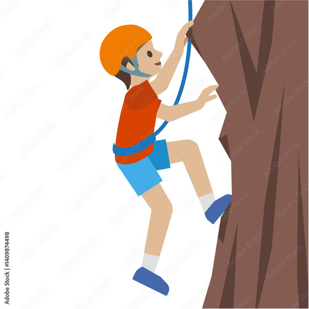 Fototapeta premium Climbing: Medium Skin