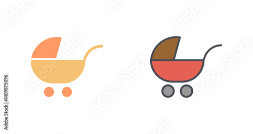 Baby Carriers Icon Design