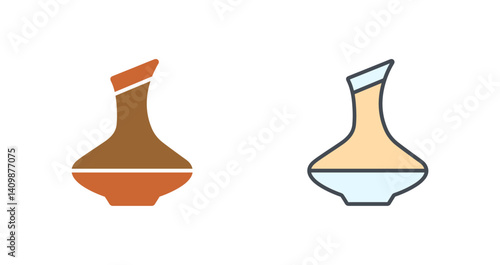 Wine Decanter Icon Design