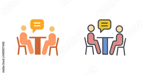 News Interview Icon Design
