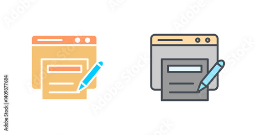News Blog Icon Design