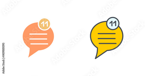 Unread Message Icon Design