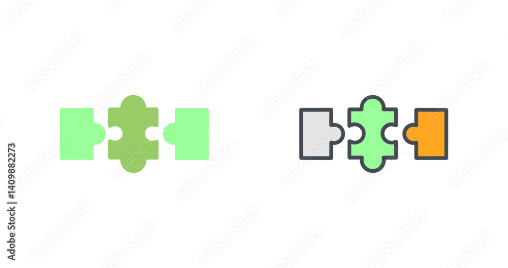 Obraz premium Puzzle Icon Design