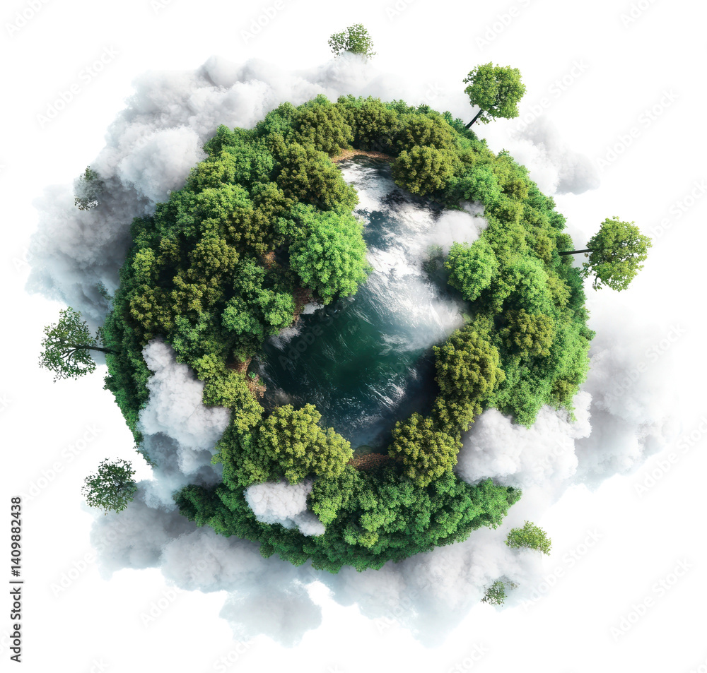 PNG Greenery earth water trees nature.