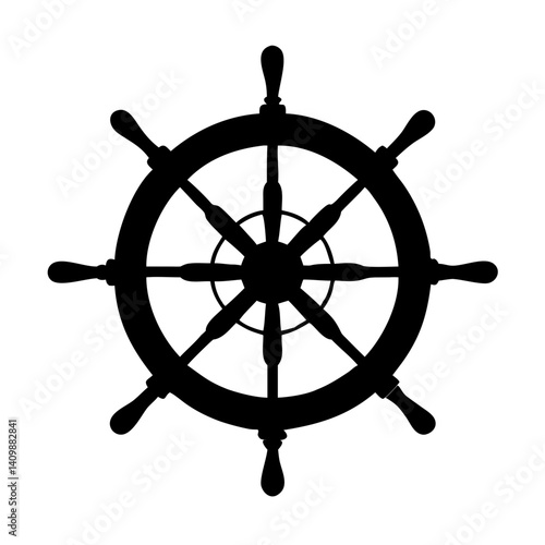 steering wheel on a white background