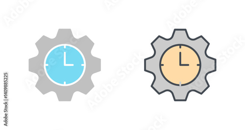 Time Allocation Icon Design