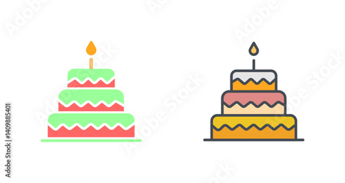 Cake Topper Icon Design