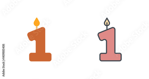 Age Number Icon Design