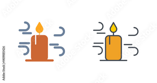 Blowing Candles Icon Design