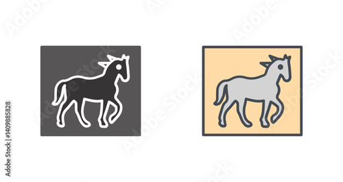 Pin the Tail Game Icon Design