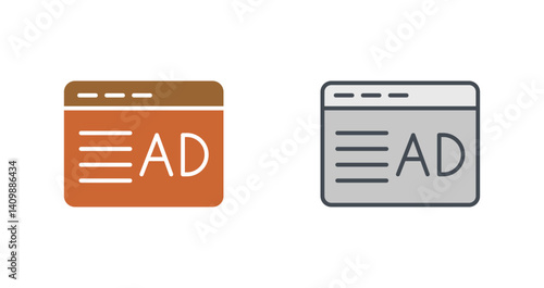 Ad Placement Icon Design