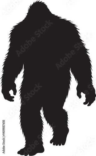 Walking Bigfoot Silhouette – Mythical Creature Illustration

Sasquatch in Motion – Hand-Drawn Forest Legend Art

Monochrome Yeti Sketch – Cryptid in the Wild

