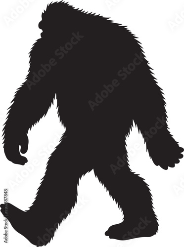 Walking Bigfoot Silhouette – Mythical Creature Illustration

Sasquatch in Motion – Hand-Drawn Forest Legend Art

Monochrome Yeti Sketch – Cryptid in the Wild

