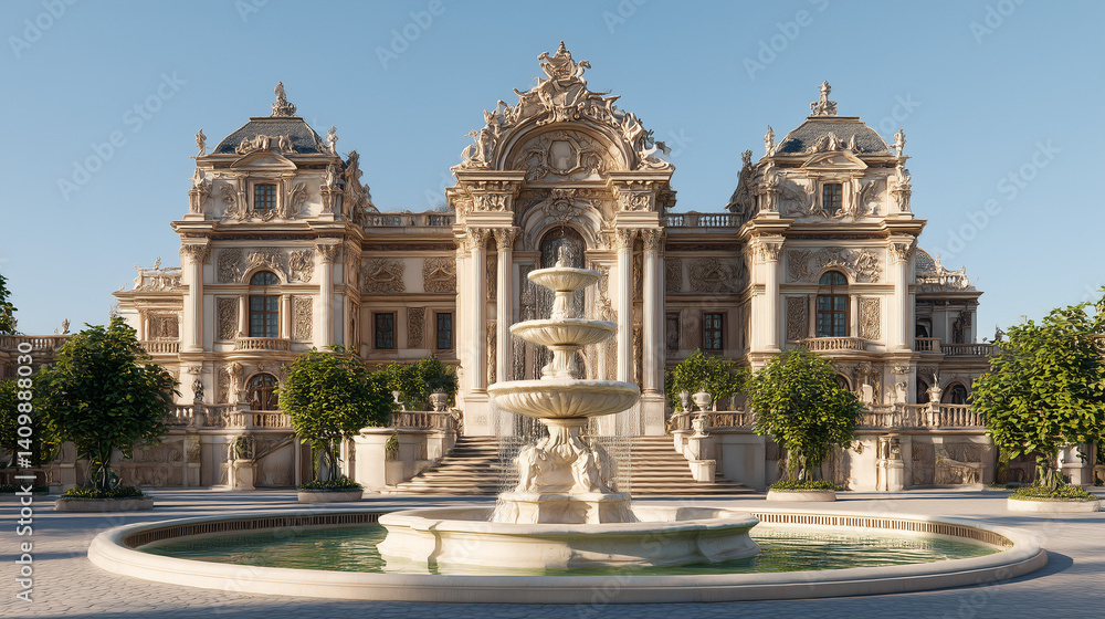 Obraz premium fountain in the park