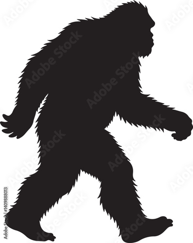 Walking Bigfoot Silhouette – Mythical Creature Illustration

Sasquatch in Motion – Hand-Drawn Forest Legend Art

Monochrome Yeti Sketch – Cryptid in the Wild

