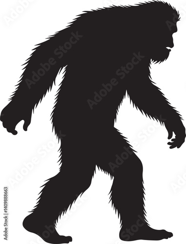 Walking Bigfoot Silhouette – Mythical Creature Illustration

Sasquatch in Motion – Hand-Drawn Forest Legend Art

Monochrome Yeti Sketch – Cryptid in the Wild

