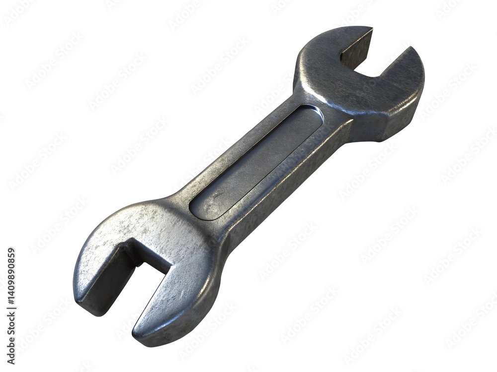 3D Metal Adjustable Wrench on White Background, 3D Illustration, 3D Rendering, 3D Icon 3D Metal Adjustable Wrench on White Background, 3D Illustration, 3D Rendering, 3D Icon