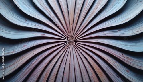 Wallpaper Mural Dynamic spiral patterns of colored paper displayed in a close-up view artistic design unique textures abstract concept vibrant colors Torontodigital.ca