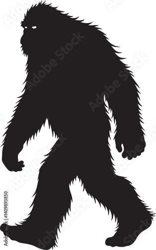 Walking Bigfoot Silhouette – Mythical Creature Illustration

Sasquatch in Motion – Hand-Drawn Forest Legend Art

Monochrome Yeti Sketch – Cryptid in the Wild

