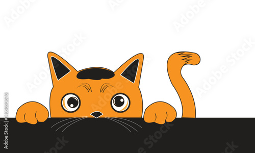 Cat emoji icon vector image.