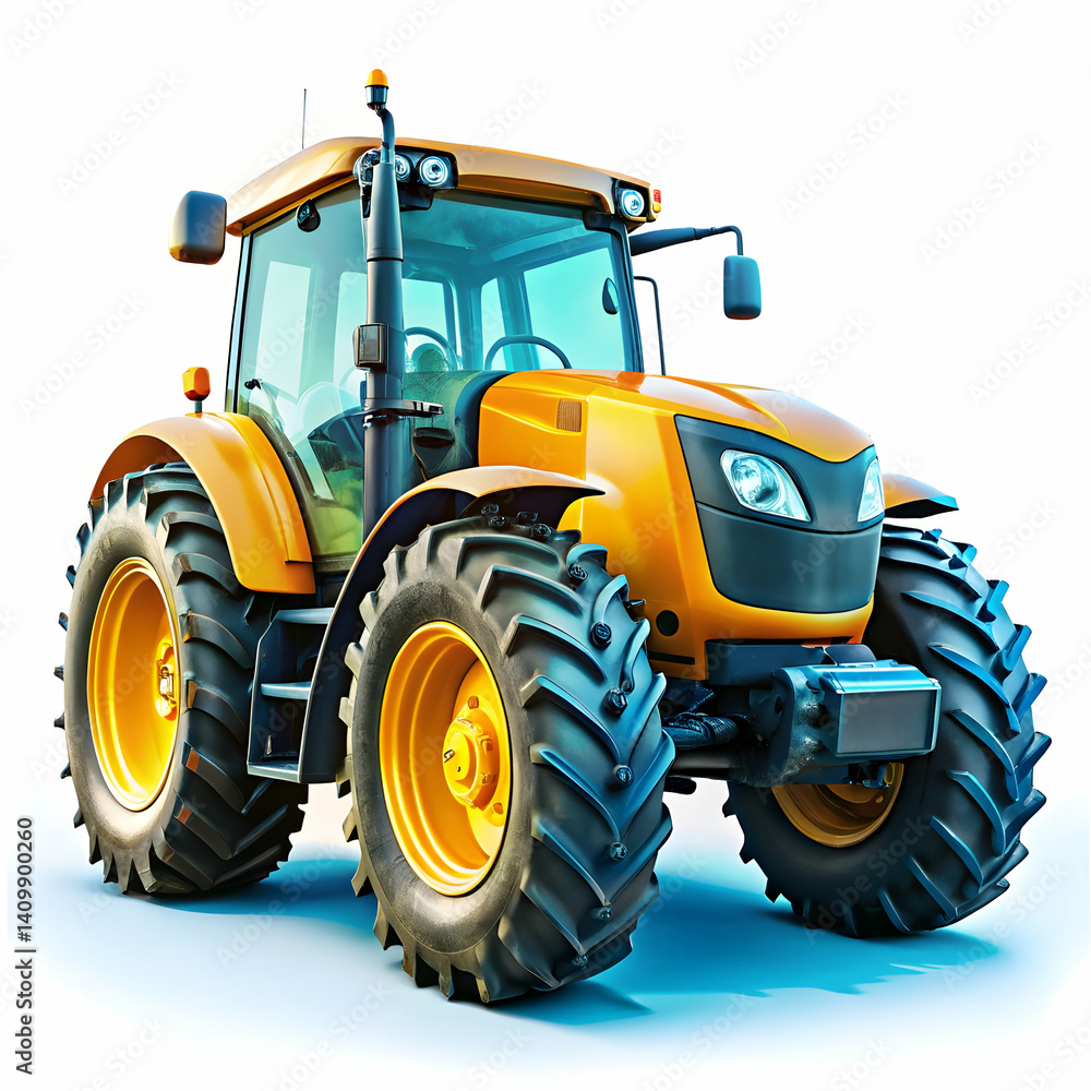 Obraz premium Powerful Modern Tractor: High-Resolution Image