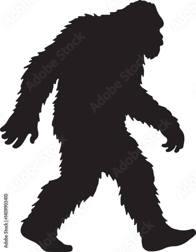 Walking Bigfoot Silhouette – Mythical Creature Illustration

Sasquatch in Motion – Hand-Drawn Forest Legend Art

Monochrome Yeti Sketch – Cryptid in the Wild

