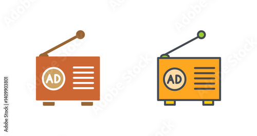 Radio Ad Icon Design