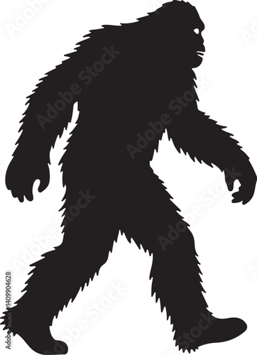 Walking Bigfoot Silhouette – Mythical Creature Illustration

Sasquatch in Motion – Hand-Drawn Forest Legend Art

Monochrome Yeti Sketch – Cryptid in the Wild

