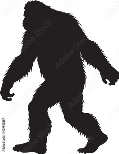 Walking Bigfoot Silhouette – Mythical Creature Illustration

Sasquatch in Motion – Hand-Drawn Forest Legend Art

Monochrome Yeti Sketch – Cryptid in the Wild

