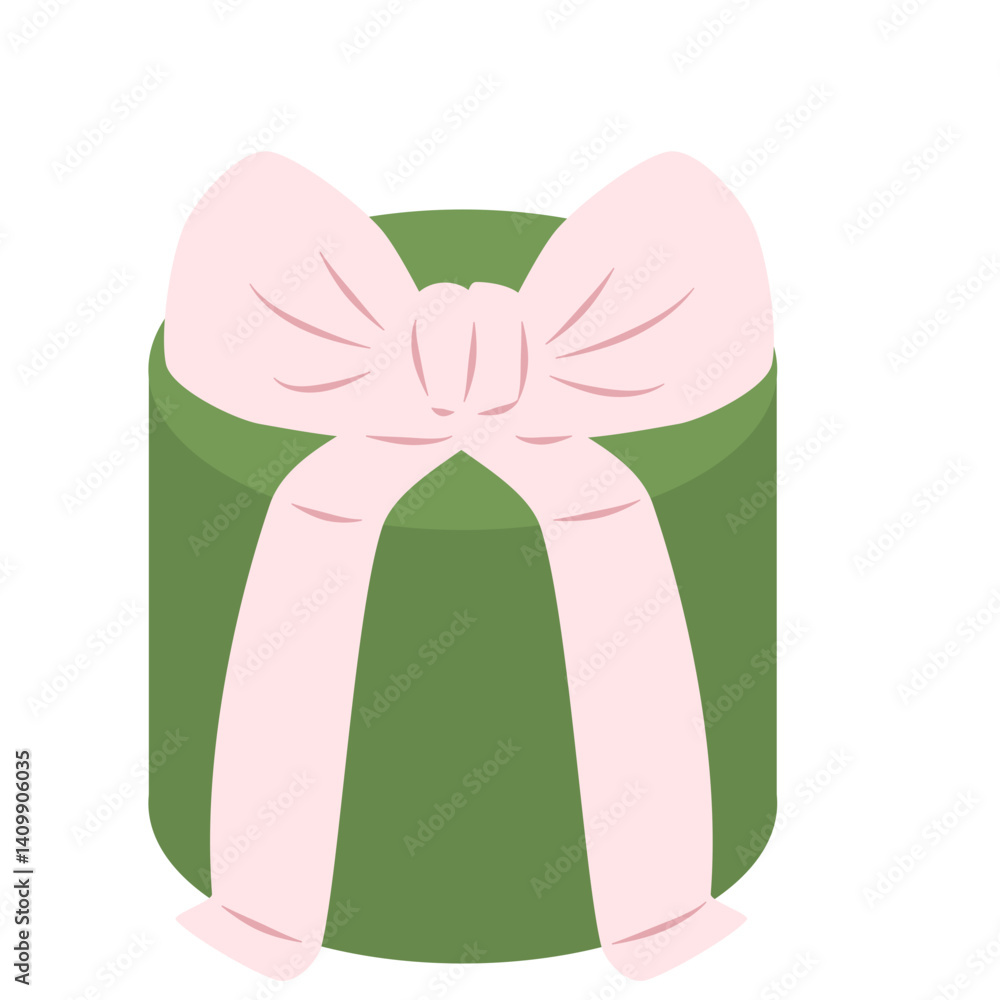 Illustration of Cute Coquette Cake Illustration of Cute Coquette Cake