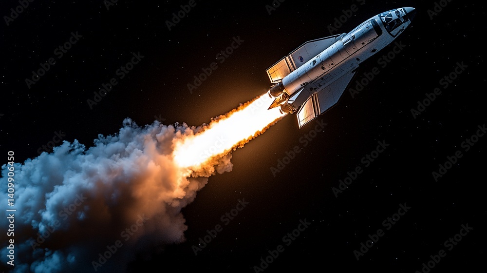 Obraz premium Rocket Launch Space Exploration Technology Innovation