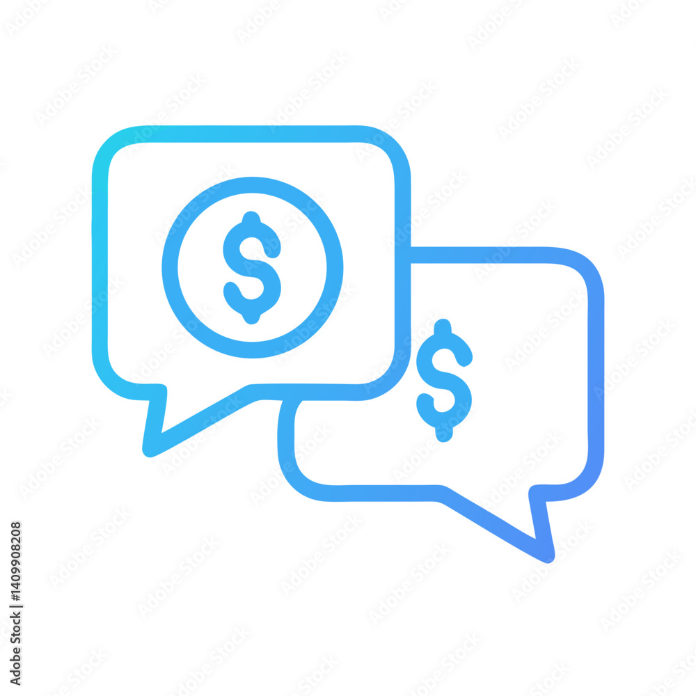 Chat Bubbles Icon Representing Communication, Messaging, and Online Conversations Chat Bubbles Icon Representing Communication, Messaging, and Online Conversations