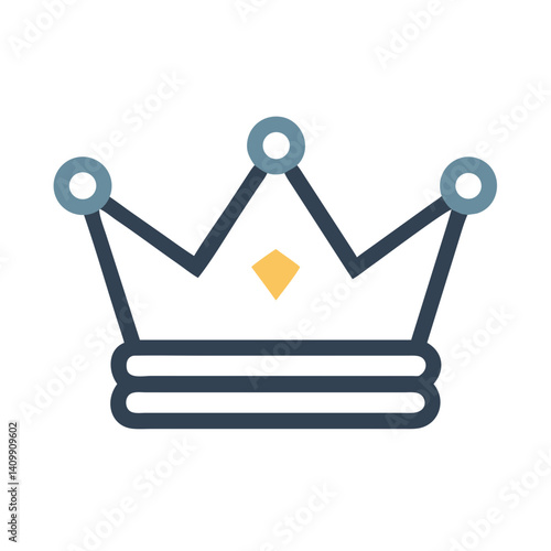 Crown Icon Representing Royalty, Power, and Luxury Status