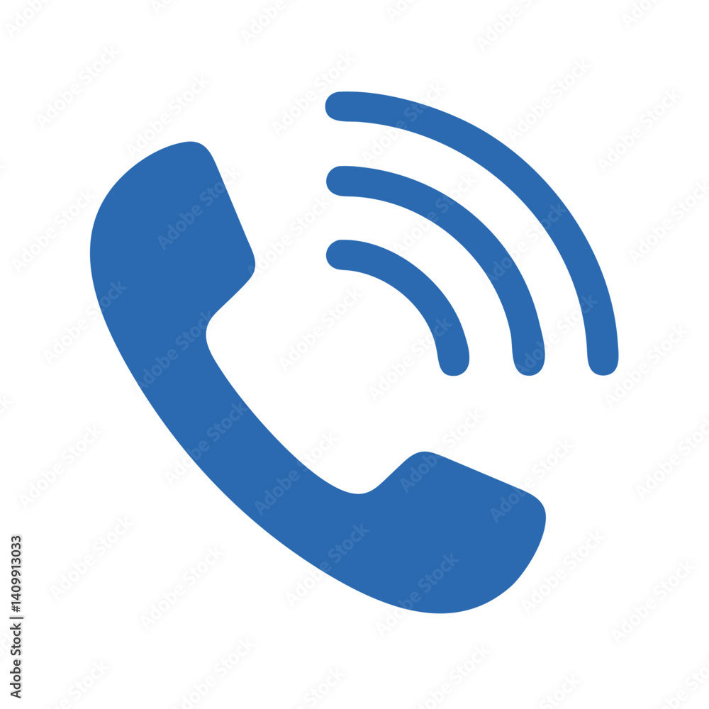 Telephone Icon Representing Communication and Call Services Telephone Icon Representing Communication and Call Services