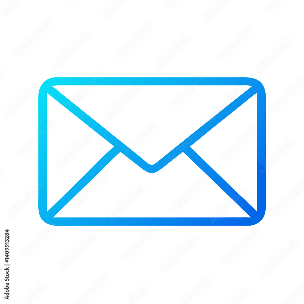Closed Envelope Icon Representing Email, Message, and Postal Communication Closed Envelope Icon Representing Email, Message, and Postal Communication
