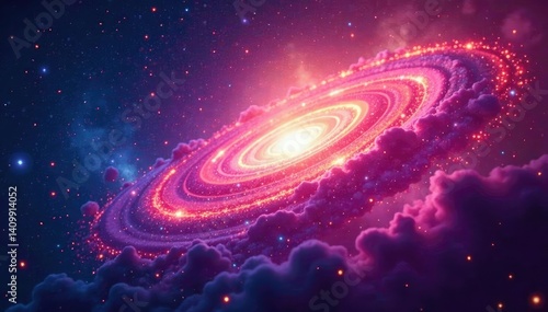 Abstract swirling nebula, perfect for website backgrounds, seamless, wallpaper, cosmic