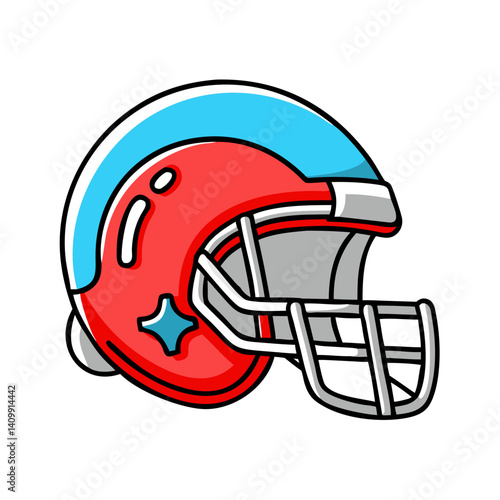 American football helmet icon for sports and protection.