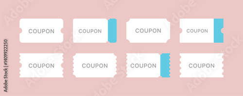 Coupon designs for sales and marketing in web, app, store, or mall. Perfect for discounts, promotions, or vouchers. Versatile, eye-catching, and ideal for business use.