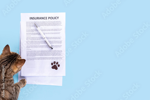 Photography Pet health life Insurance, medical coverage concept