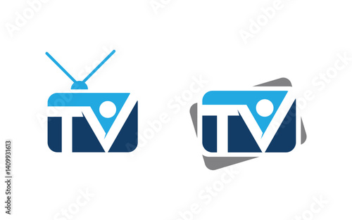 Online TV Channel Logo Design Live Streaming Logo Concept v.3