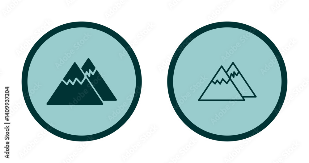 Mountain Icon Design Mountain Icon Design