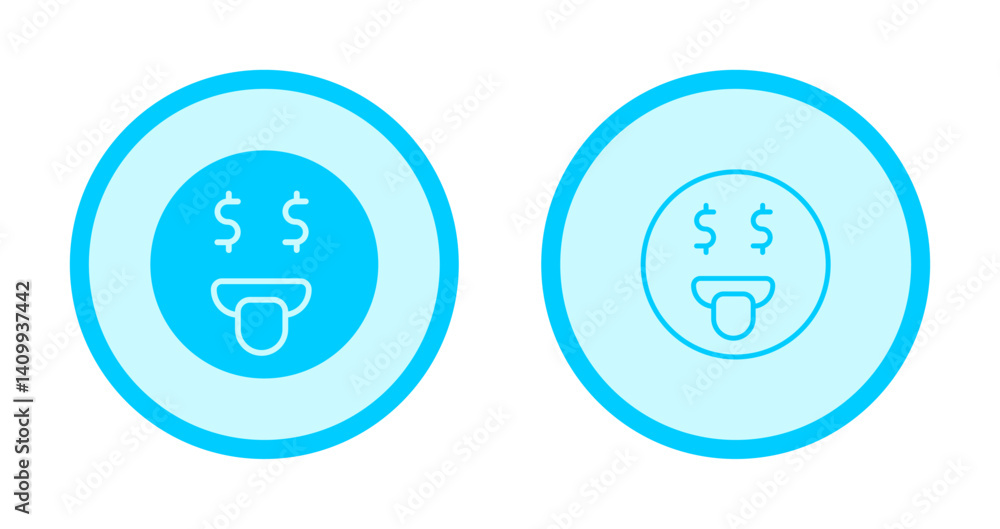 Money Mouth Face Icon Design Money Mouth Face Icon Design