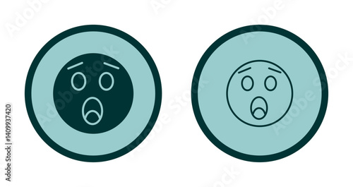 Astonished Face Icon Design