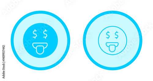 Money Mouth Face Icon Design