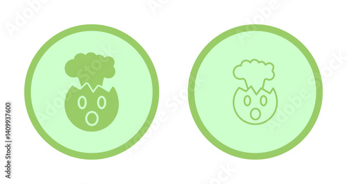 Exploding Head Icon Design
