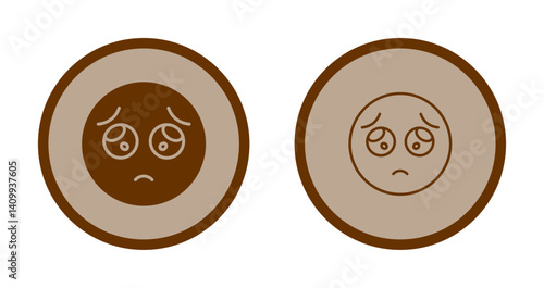 Pleading Face Icon Design