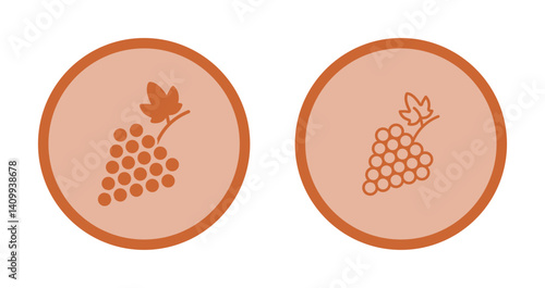 Grapes Icon Design